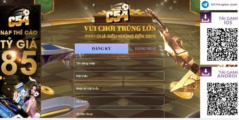 Để có thể tham gia thì anh em cần phải có tài khoản tại c54